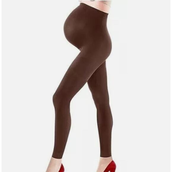 Assets by Sara Blakely Marvelous Mama Lucky Leggings 800M - Brown - Size 4 - Picture 2 of 6